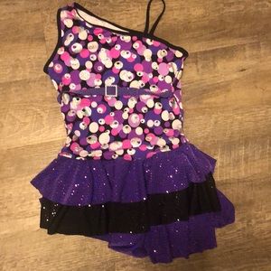 Weissman Black and Purple Dance Costume